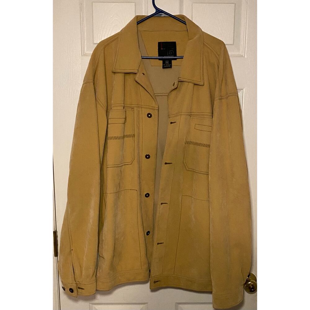 Godbody PUC leather jacket. Beige. Size XXL